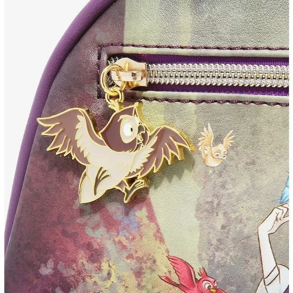 Loungefly Disney Sleeping Beauty Mini Backpack Princess Aurora Illustration Bag - Picture 3 of 5